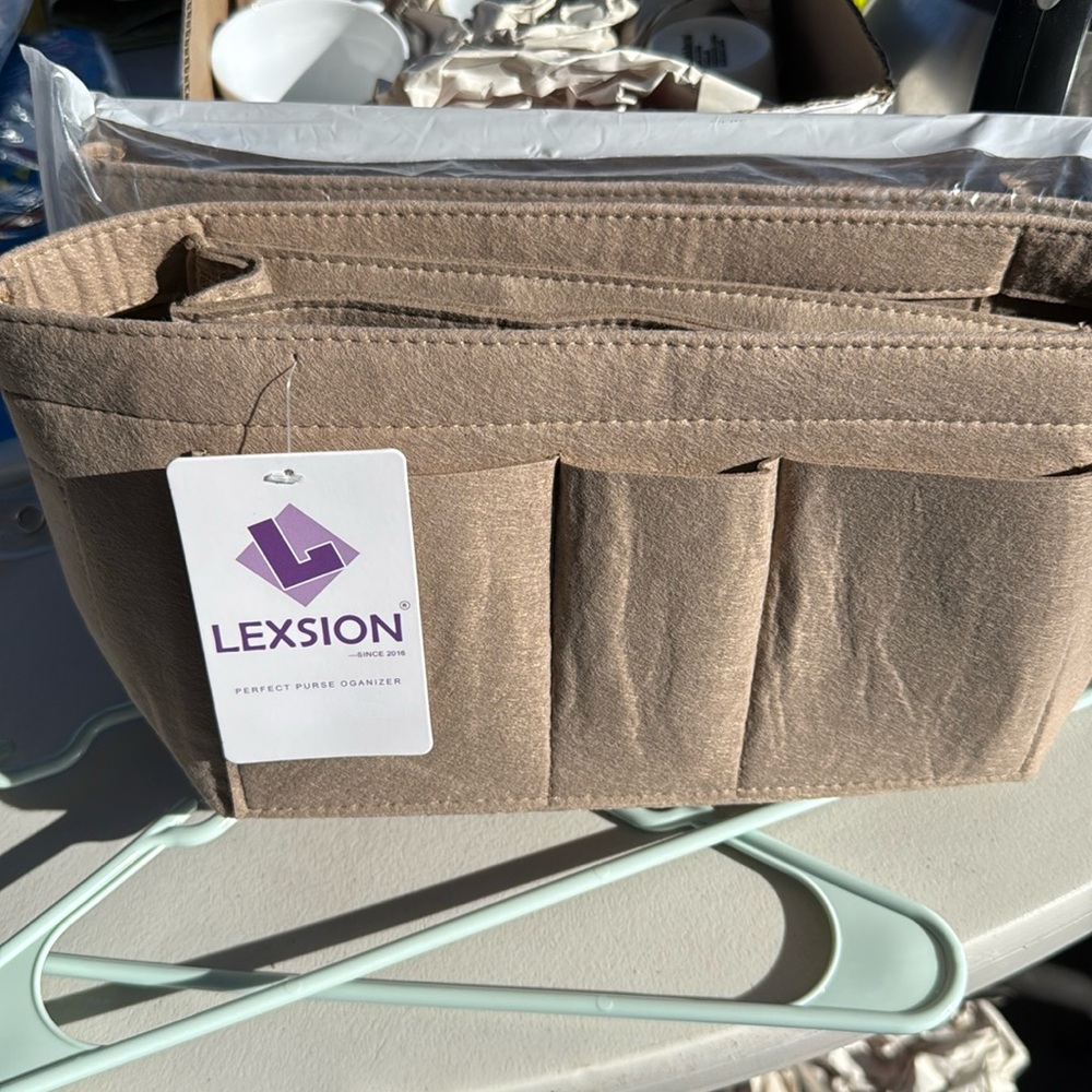 Tote organizer insert. Felt purse organizer
